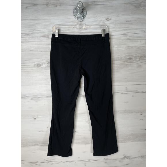 Express Stretch Pants Womens 3/4 Black Dress Slacks Bootcut Career Work Cropped - Picture 7 of 10